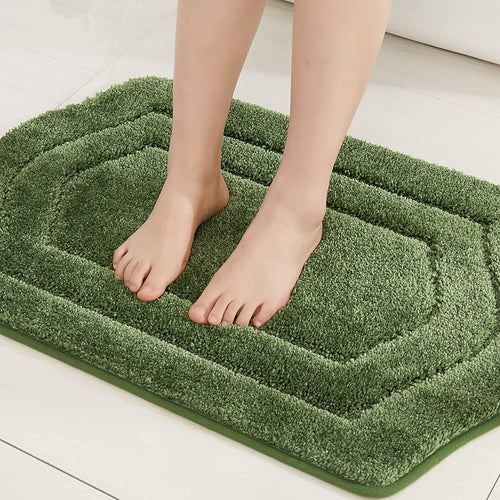 Plush Grass Texture Bath Mat