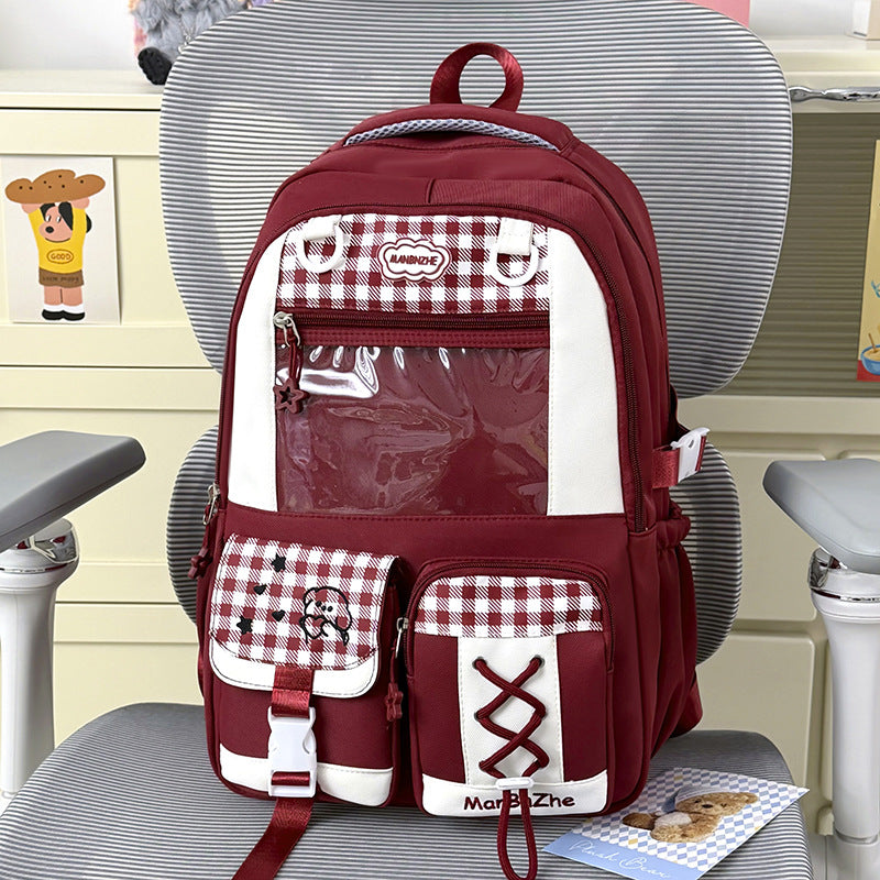 Cute Animal Print School Backpack Bowlift