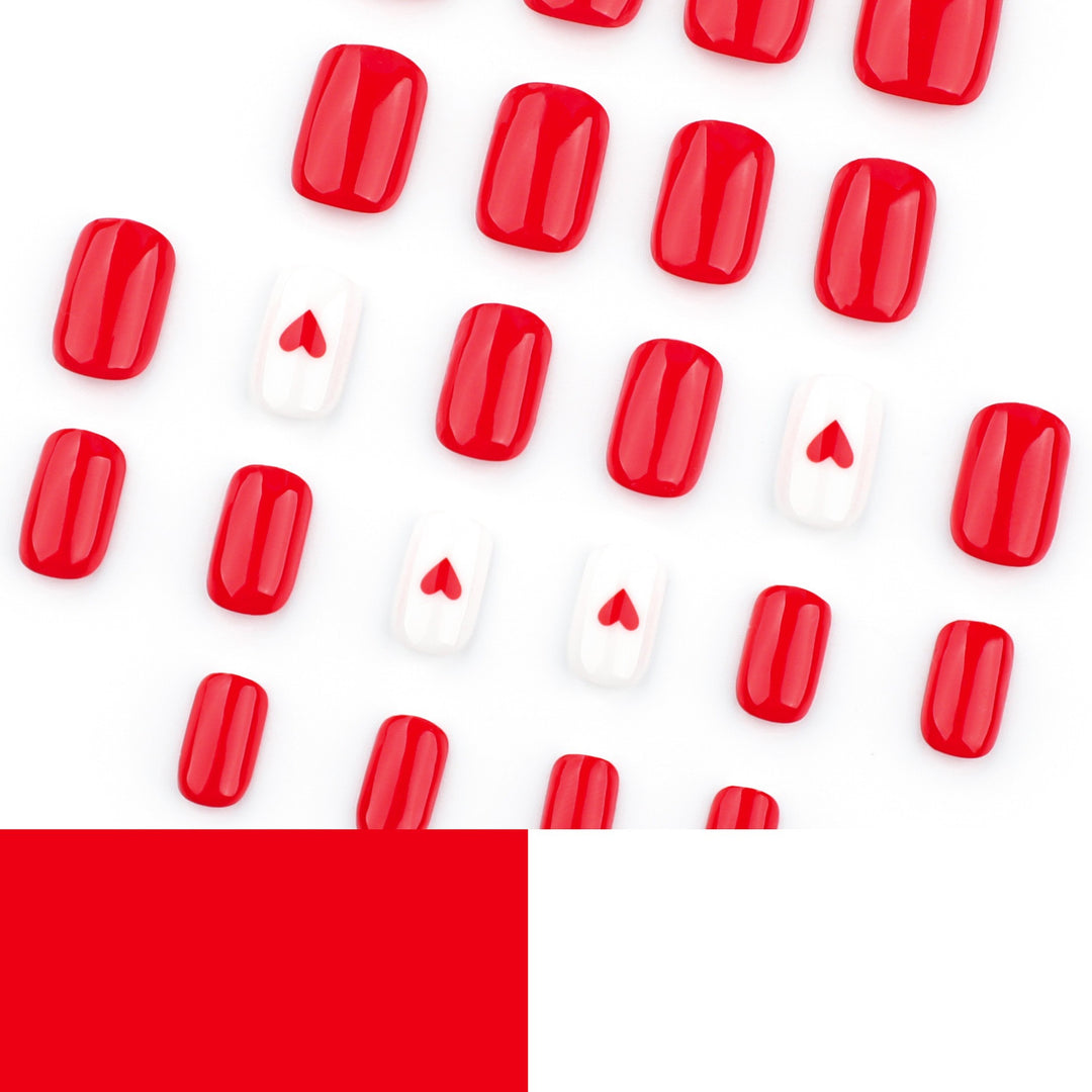 Heart-Themed Press-On Nail Set