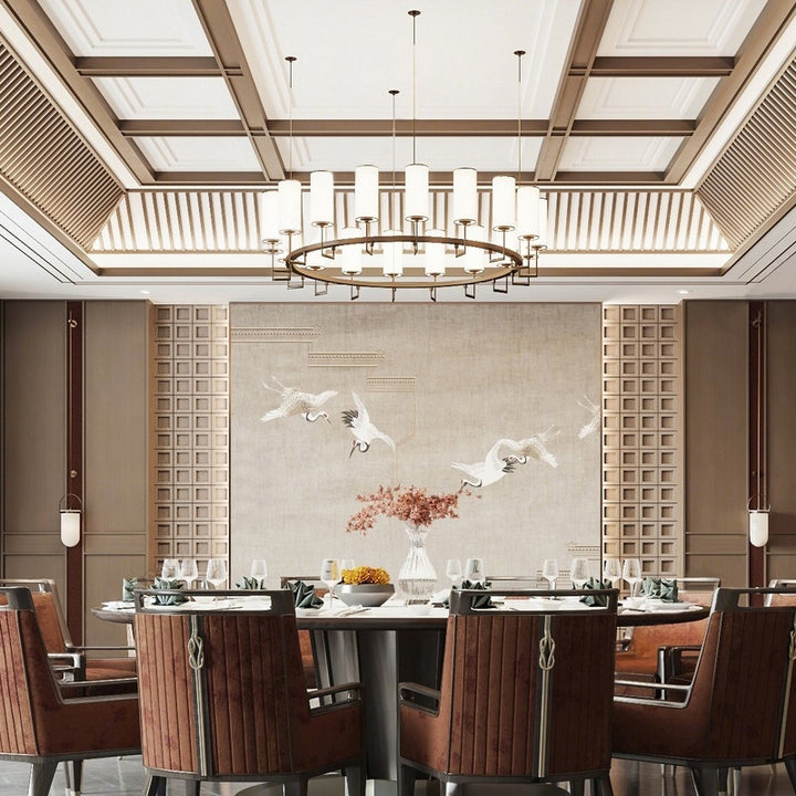 Modern Circular Dining Table with Sleek Finishing
