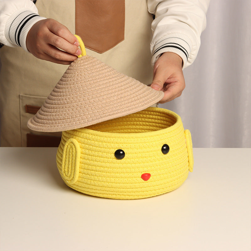 Cute Character Storage Basket Bowlift