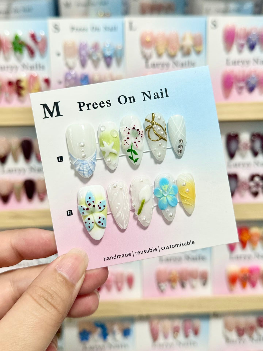 Artistic Reusable Press-On Nail Set