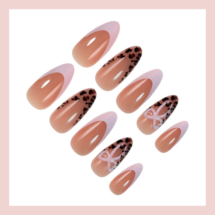 Artificial Nail Set with Playful Bow Look Bowlift
