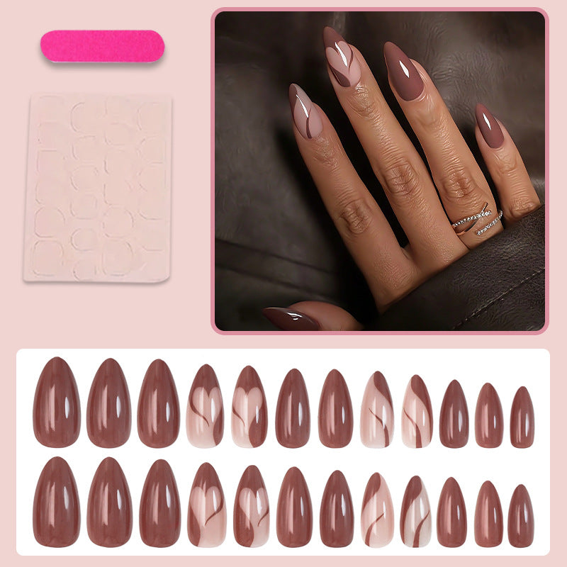 Acrylic nail set with elegant and creative design elements Bowlift