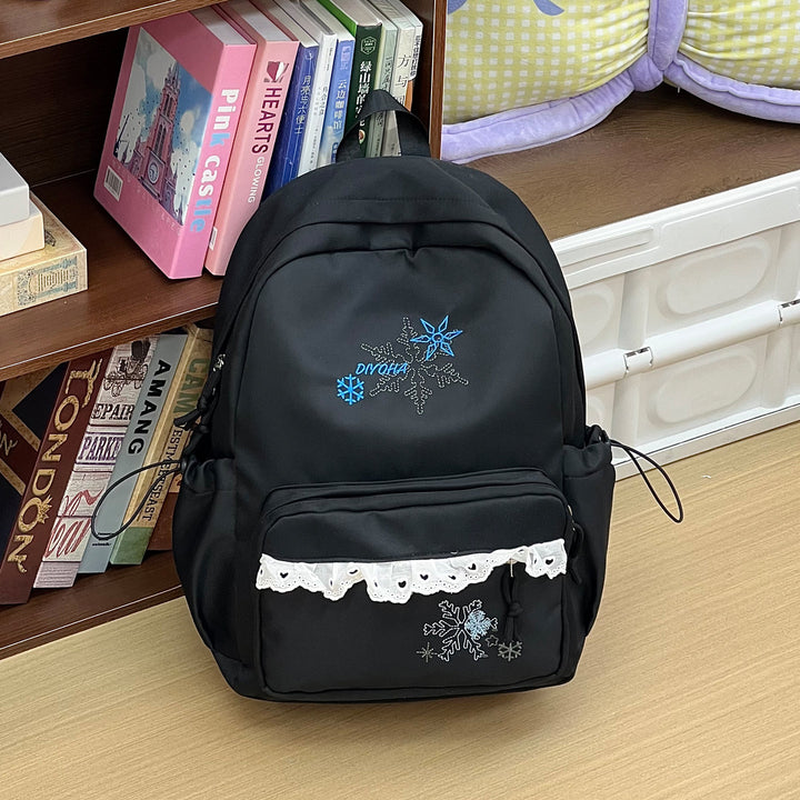 Stylish Embroidered Casual Backpack Bowlift