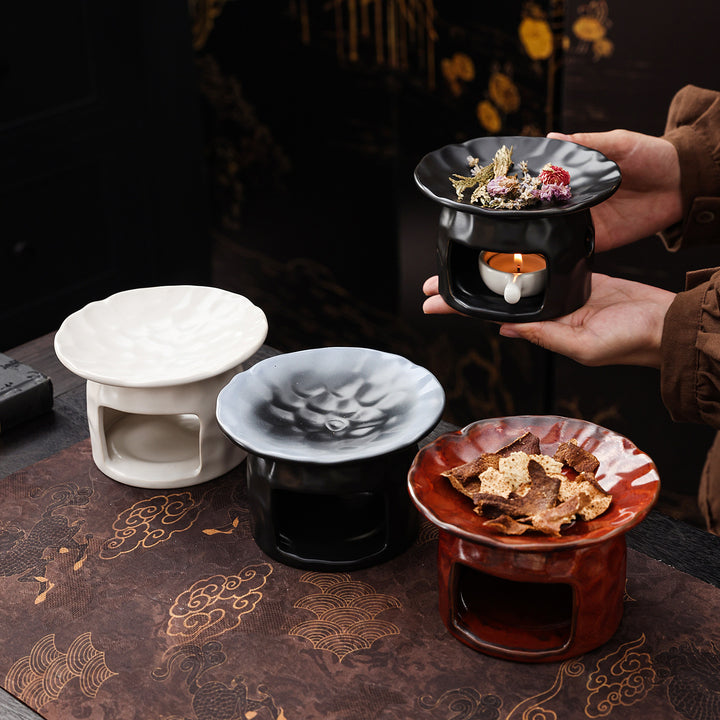Elegant ceramic aromatherapy oil warmer