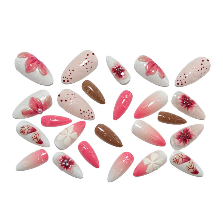 Decorative artificial nail set Bowlift