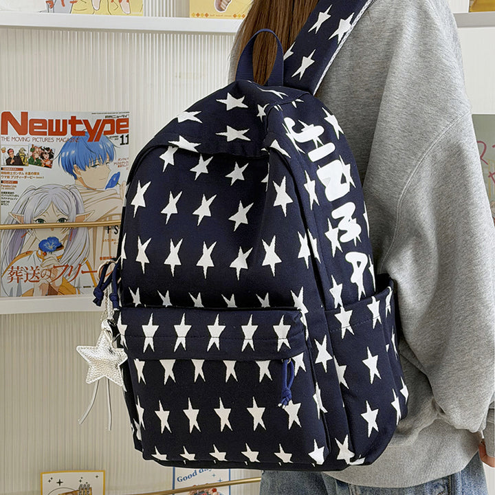 Stylish Polka Dot Graphic Backpack Bowlift