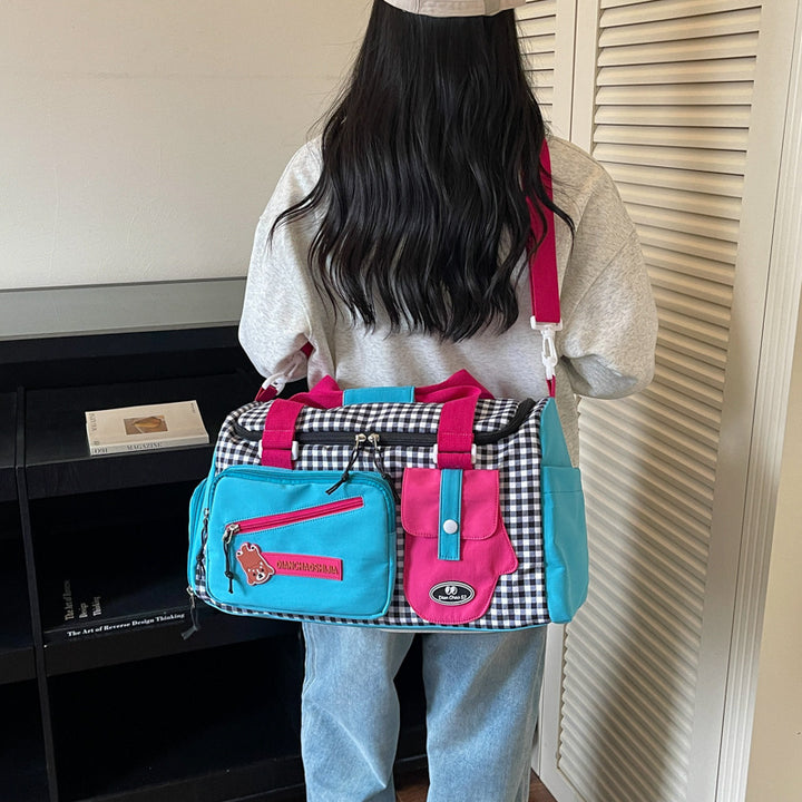Stylish Multi-Compartment Travel Duffel Bag Bowlift