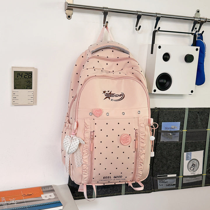 Stylish Dotted Backpack Bowlift