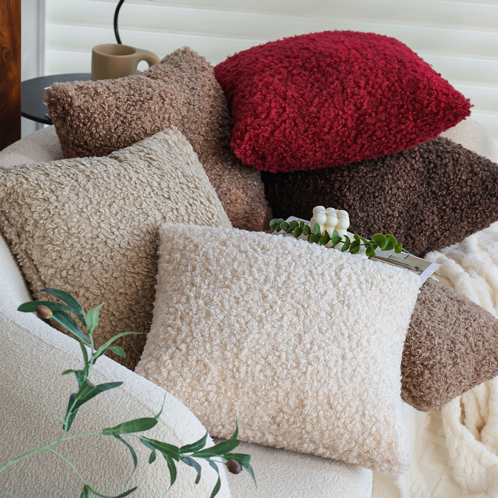 Cuddle cushion in teddy/bouclè look with soft filling Bowlift