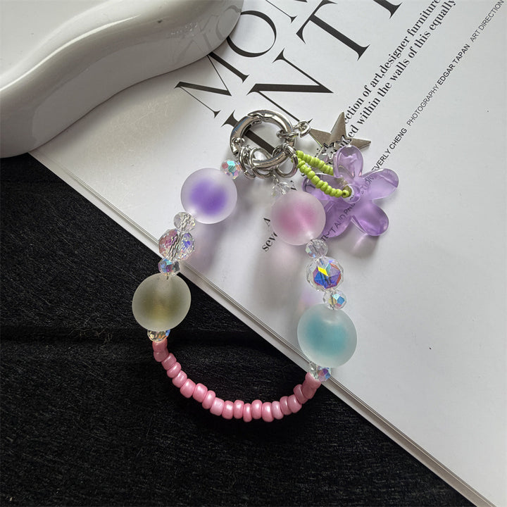 Stylish Beaded Phone Charm Strap Bowlift