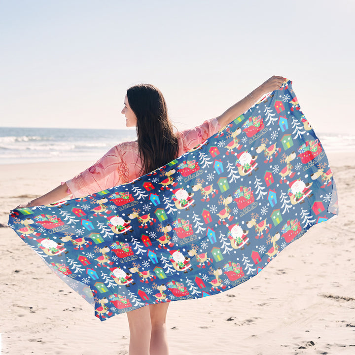 Light beach towel with creative jellyfish motif Bowlift