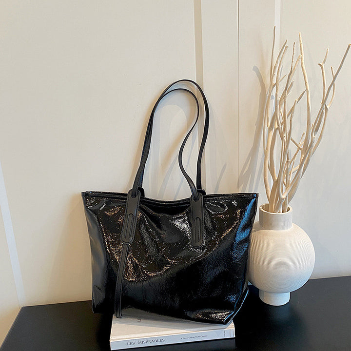 Glossy Patent Leather Tote