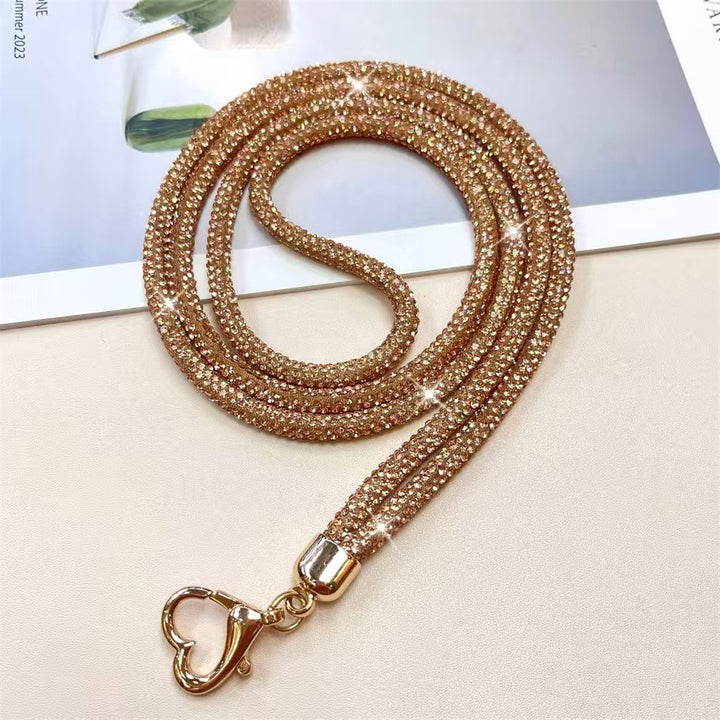 Sparkling Rhinestone Key Lanyard Bowlift