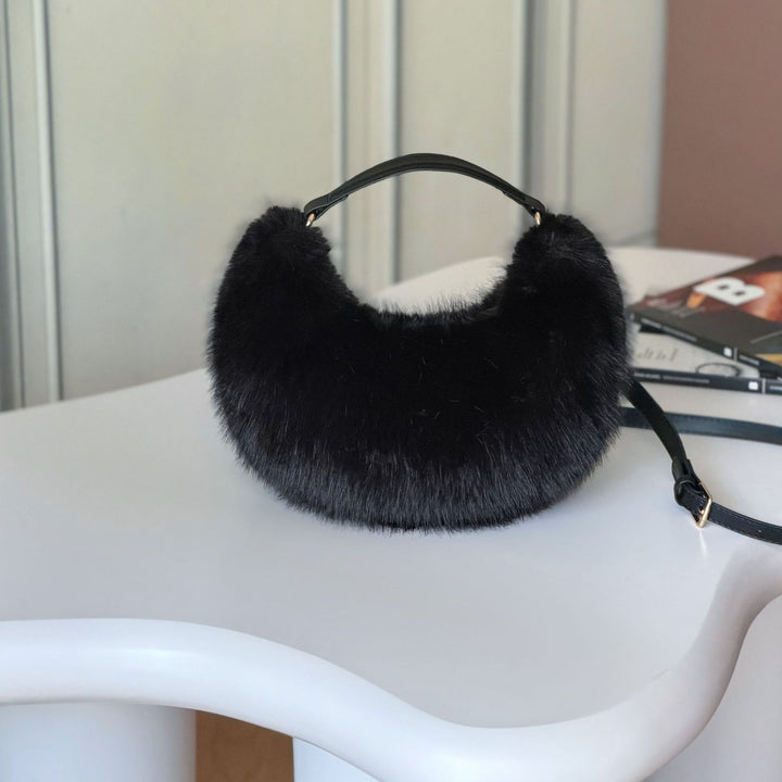 Faux Fur Handheld Bag