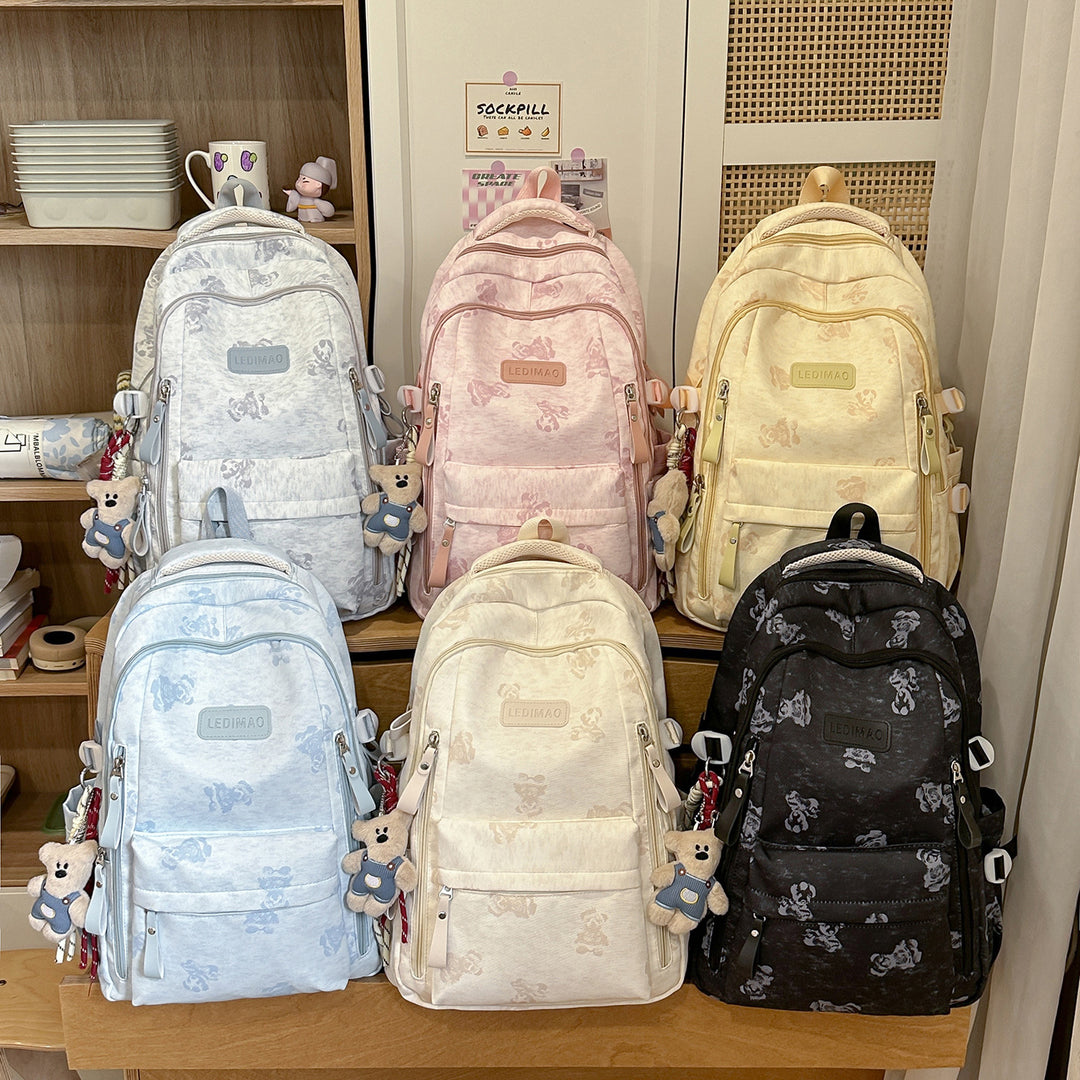 Casual Multi-Compartment School Backpack Bowlift
