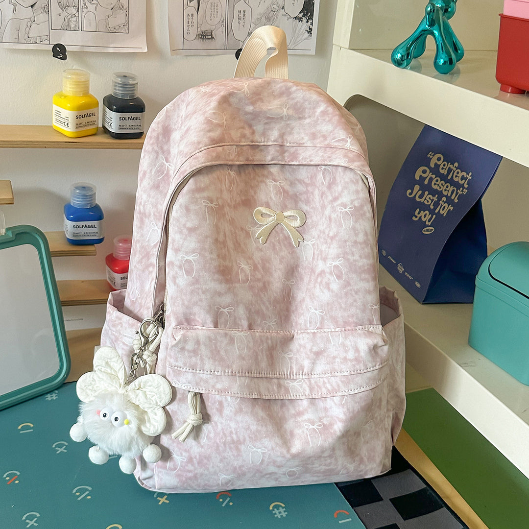 Whimsical Floral Print Casual Backpack Bowlift