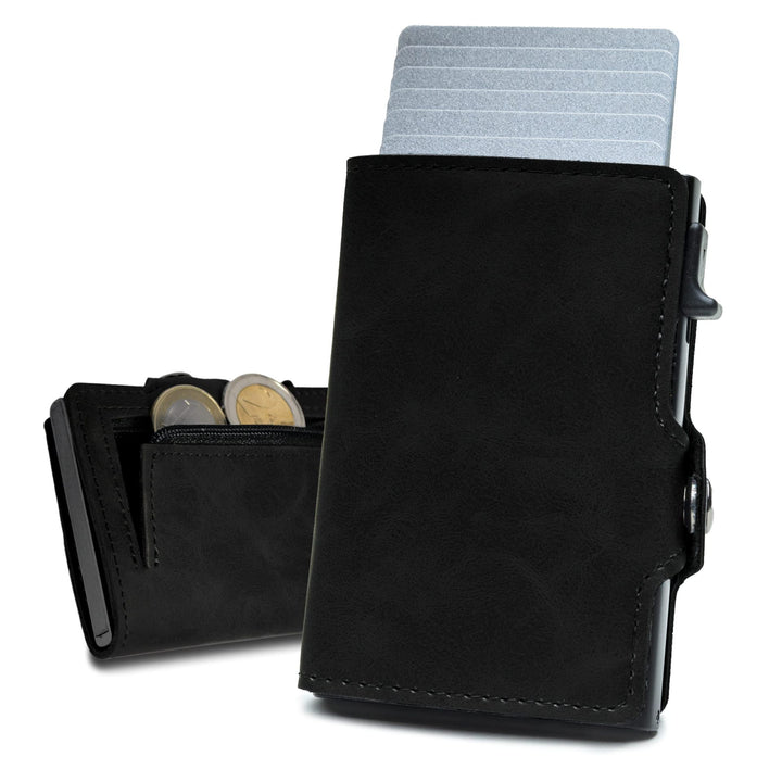 RFID-Blocking Multi-Functional Leather Wallet Bowlift
