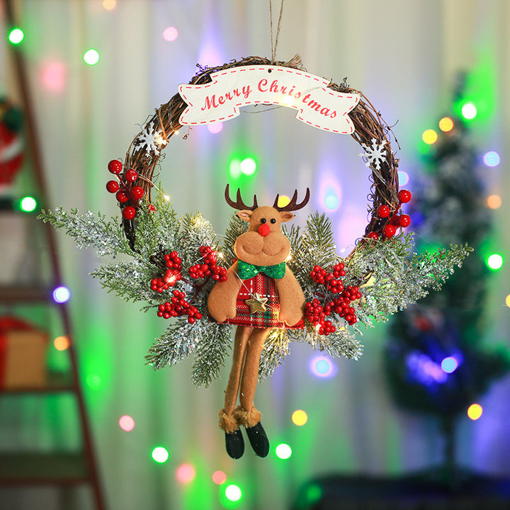 Festive Christmas wreath with pine cones and berries Bowlift