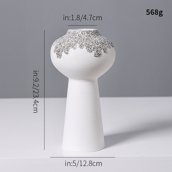 Decorative Textured Ceramic Vase Bowlift