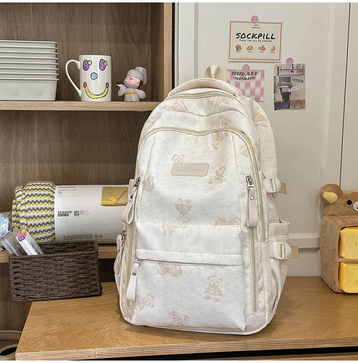 Casual Multi-Compartment School Backpack Bowlift