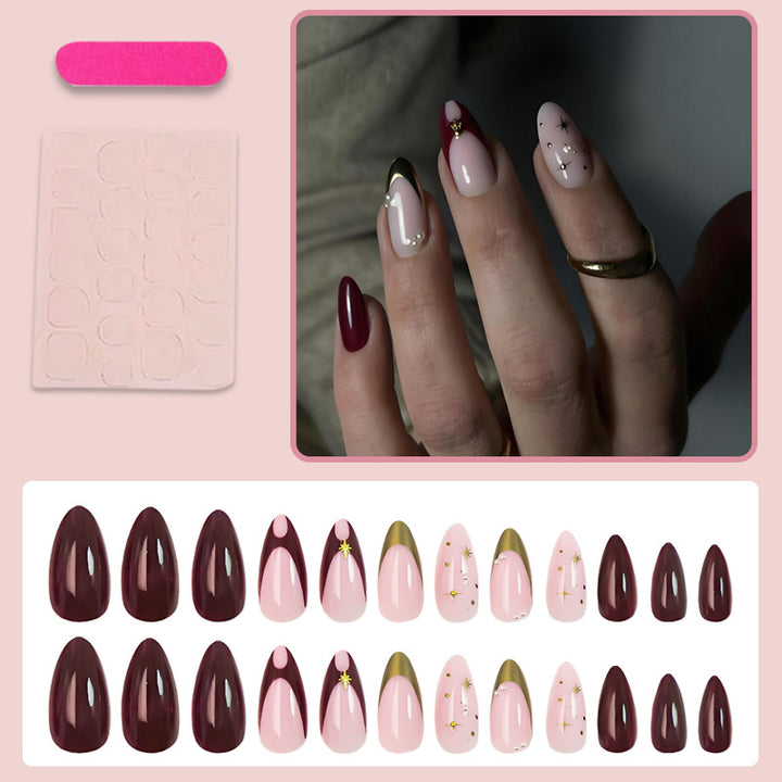 Nail art set with glamorous design elements and elegant accents Bowlift