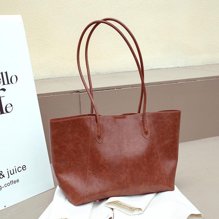 Classic Leather Tote Bag
