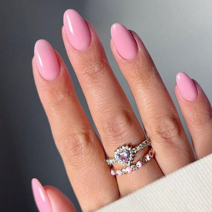 Acrylic nail set with elegant and natural designs Bowlift