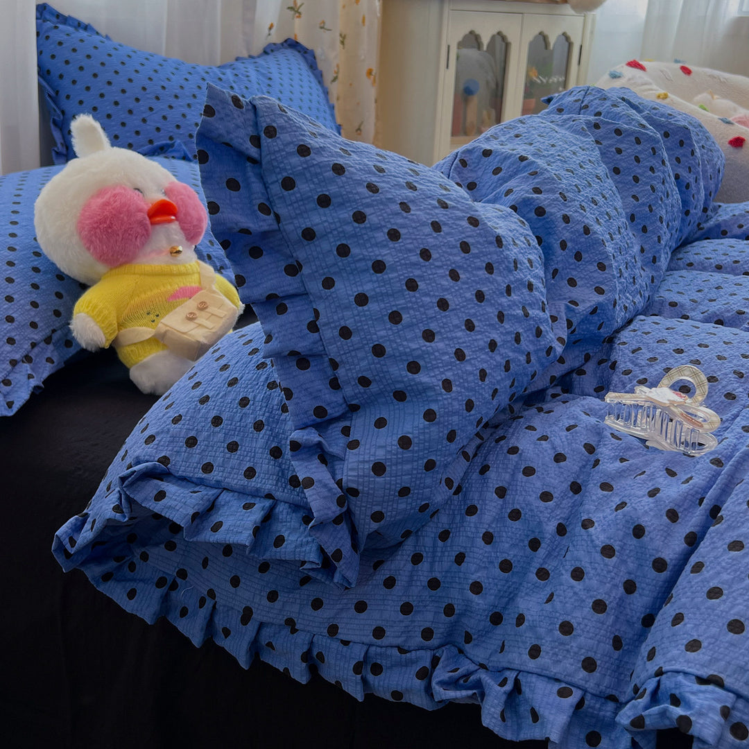 Floral Ruffled Bedding Set