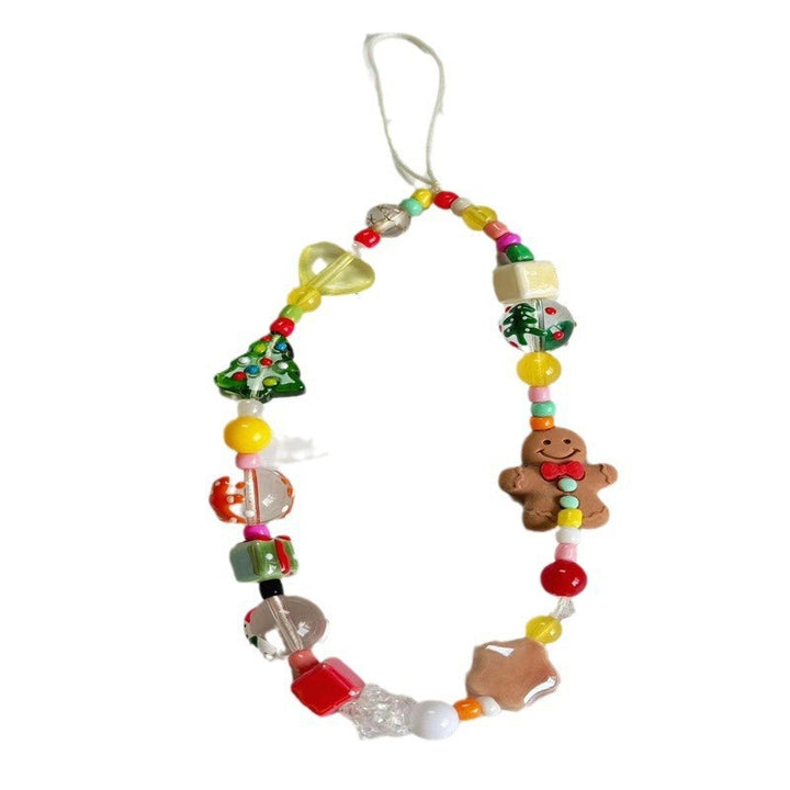 Creative Holiday-Themed Beaded Phone Strap Bowlift