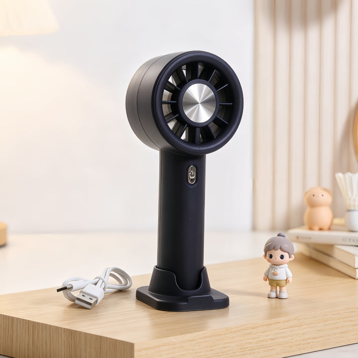 Women portable hand fan with variable speed control Bowlift