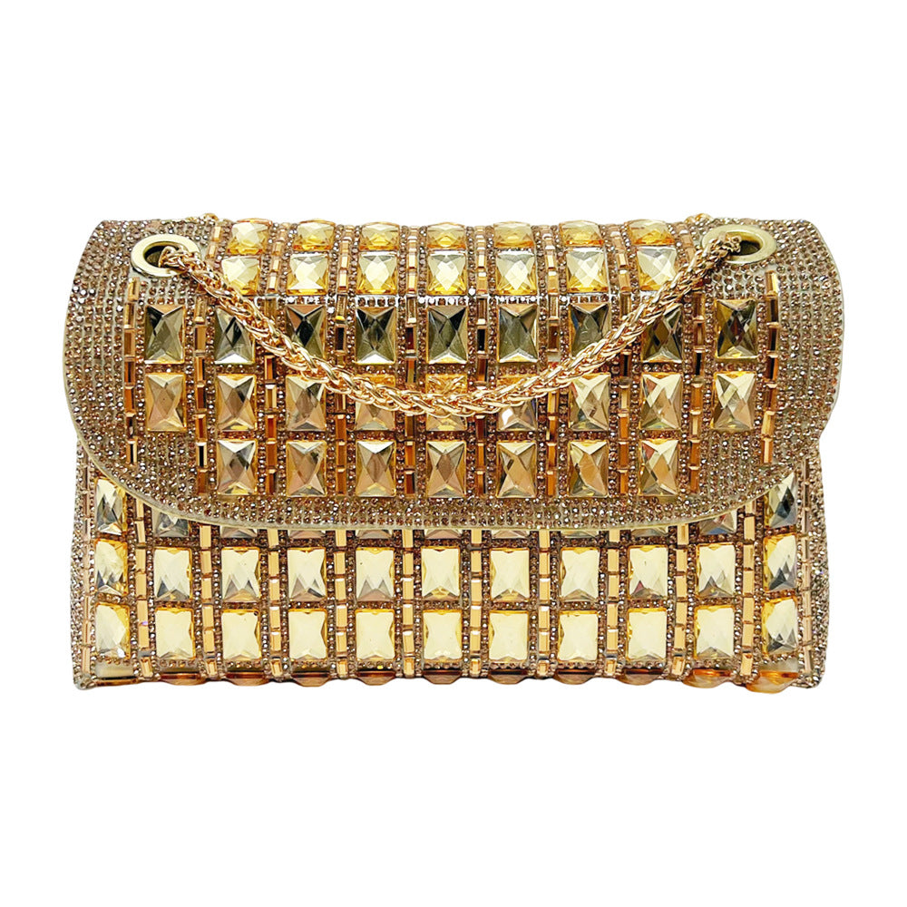 Glamorous Chain-Linked Evening Clutch