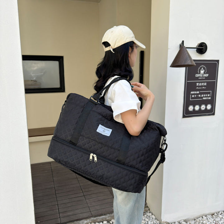 Stylish Quilted Travel Duffel Bowlift