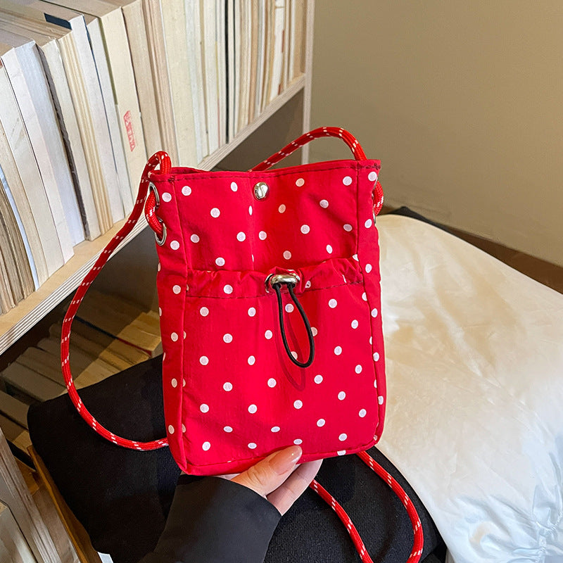 Casual Polka Dot Mini Crossbody Bag