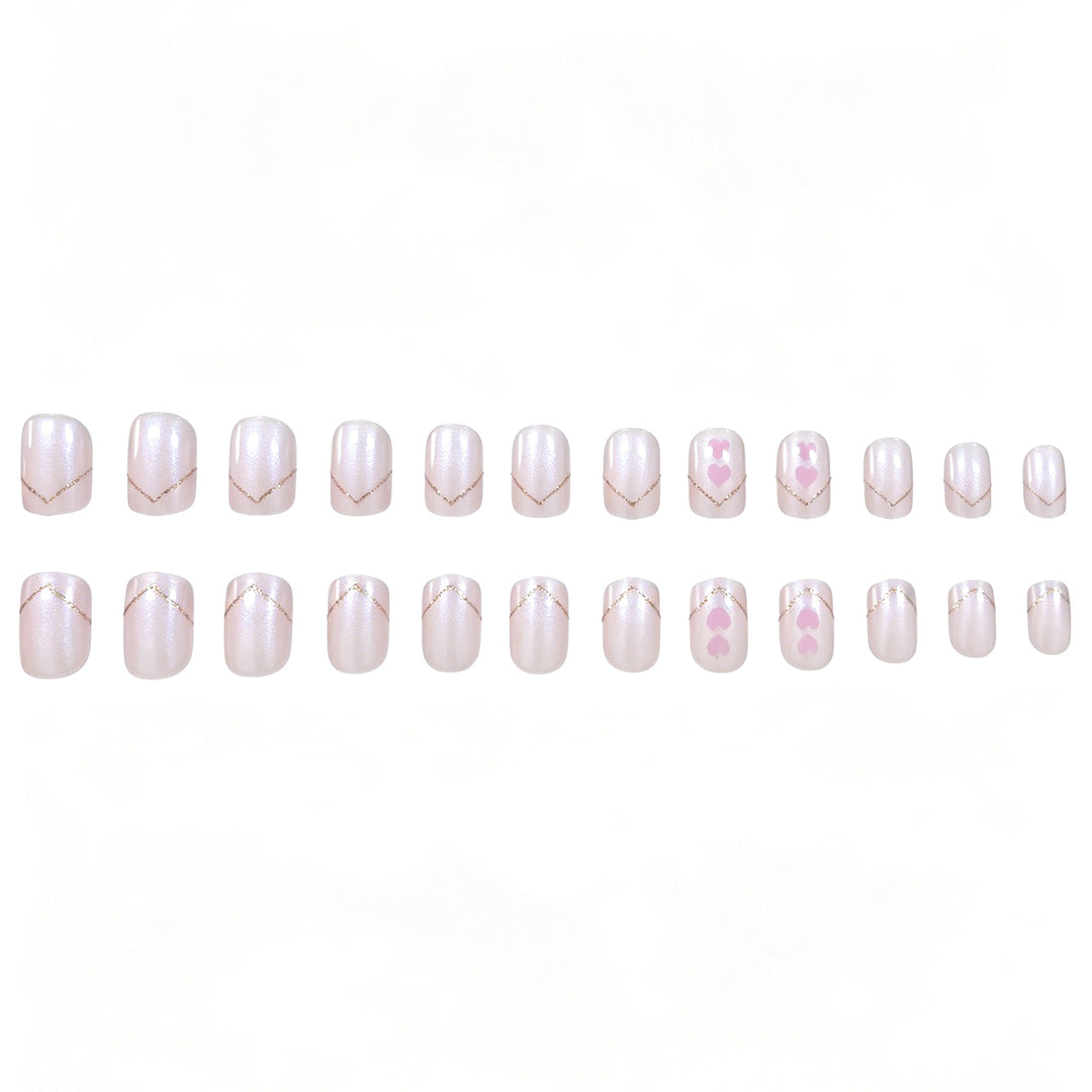 Romantic Heart Nail Art Bowlift