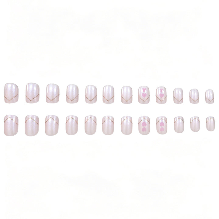 Romantic Heart Nail Art Bowlift