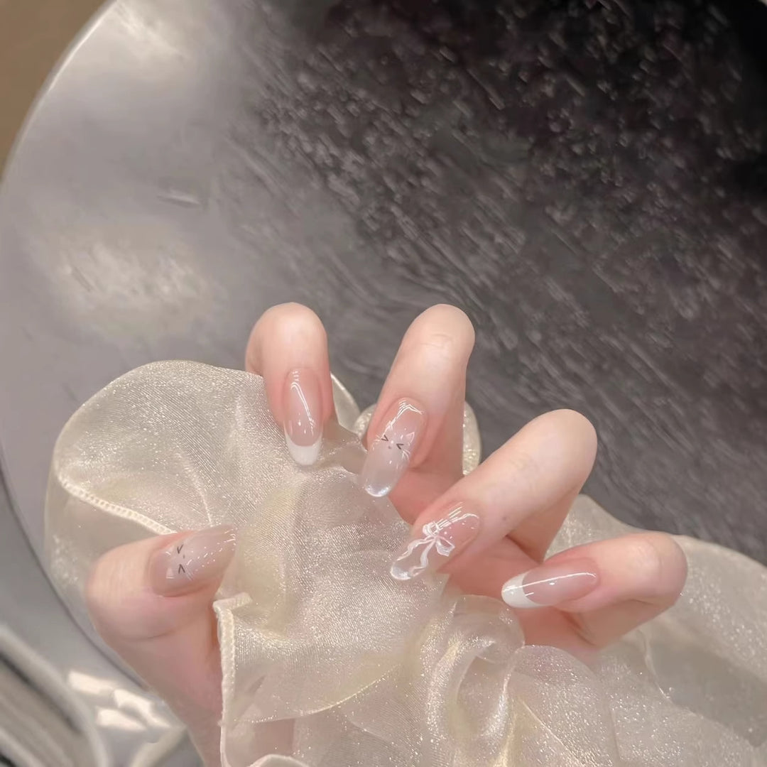 Artistic French Tip Nail Enhancements