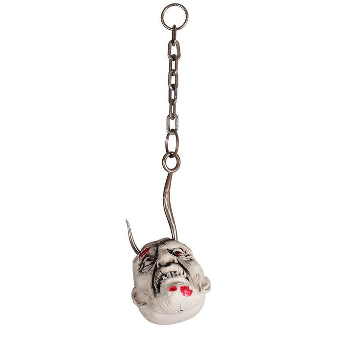 Realistic Hanging Zombie Head Decoration Bowlift
