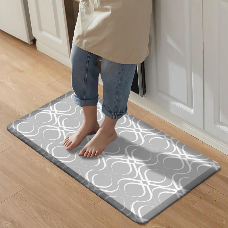 Geometric Pattern Kitchen Mat Set Bowlift