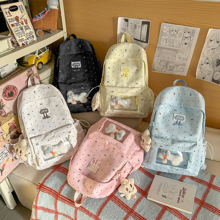 Cute Polka Dot Backpack Bowlift