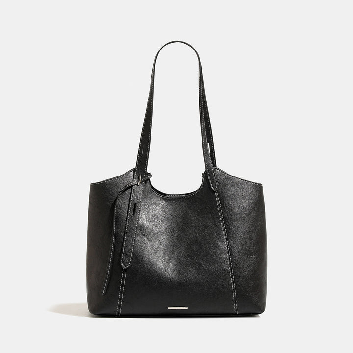 Luxurious Leather Tote Bag with Unique Design