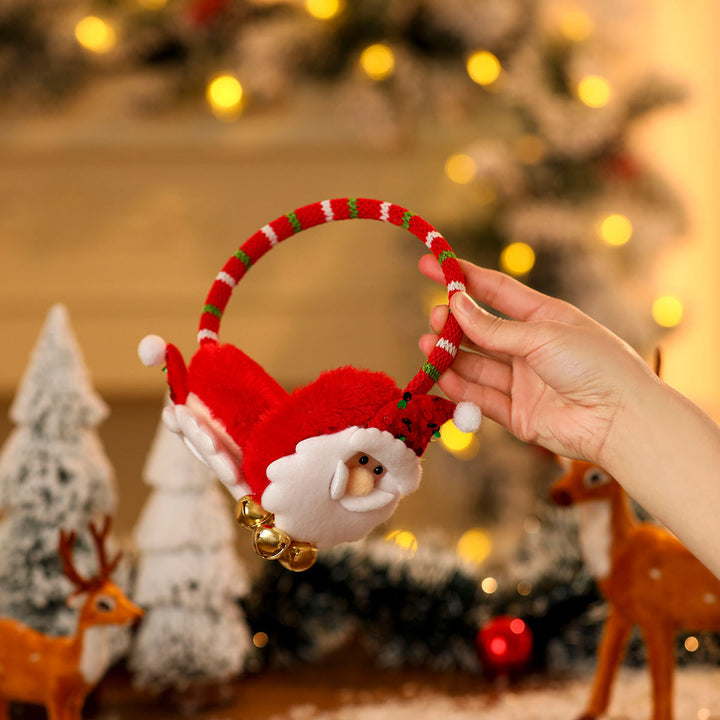 Plush Santa Hat Headband Bowlift