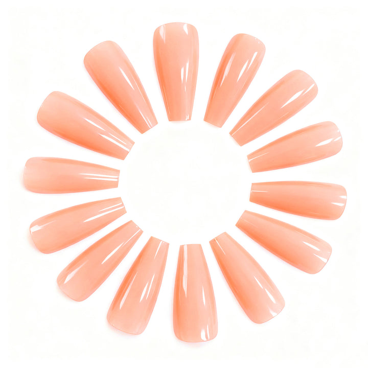 Elegant Glossy Acrylic Nail Extensions Bowlift