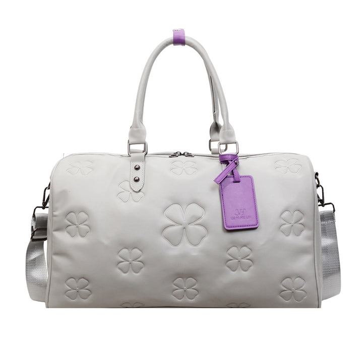 Stylish Embossed Travel Duffel Bag Bowlift