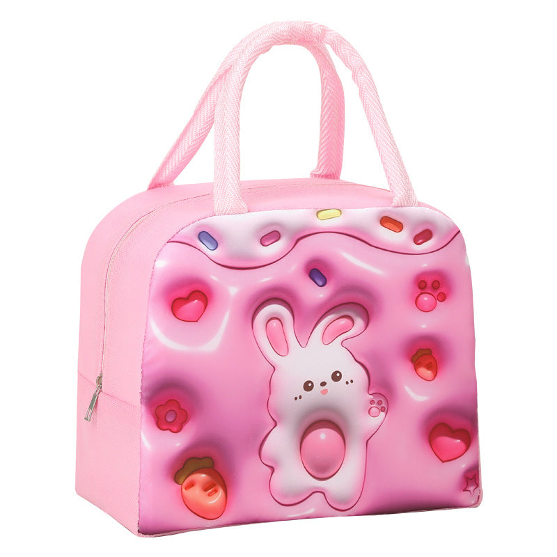 Cute Panda-Themed Insulated Lunch Bag