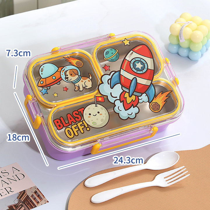 Fun-Themed Multi-Section Lunch Container