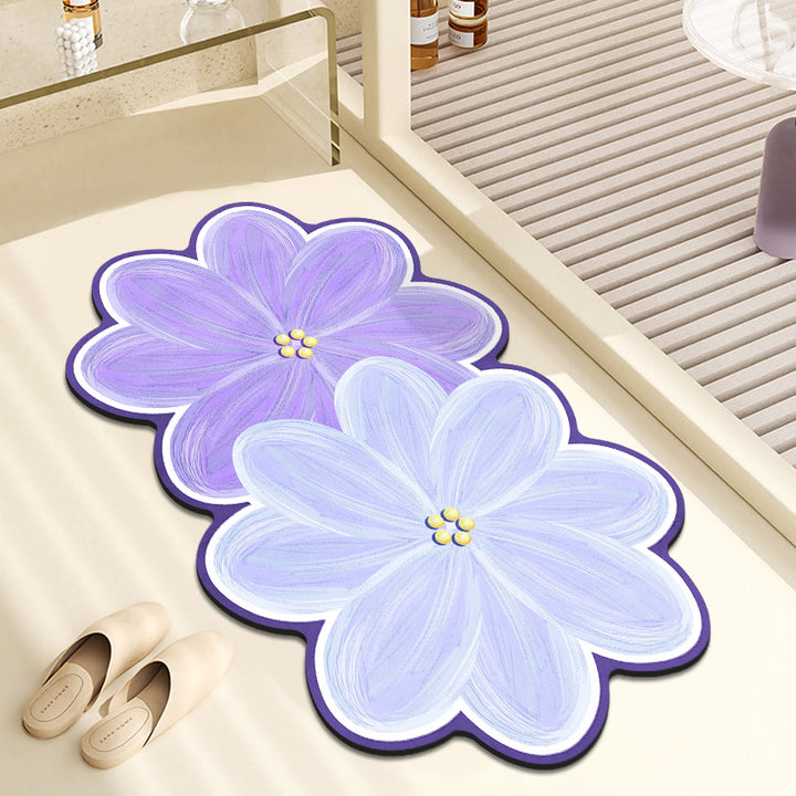 Decorative Floral Bath Mat