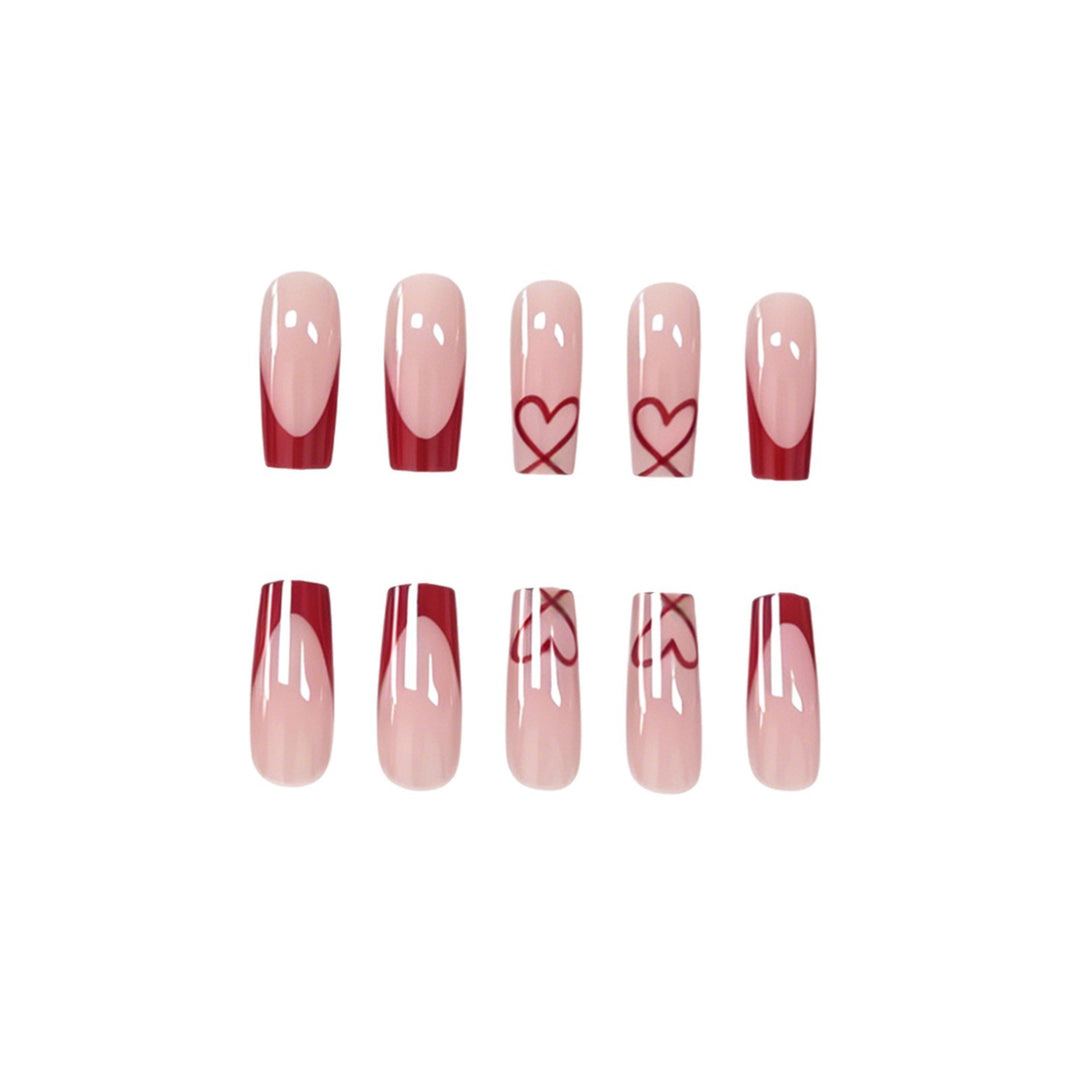 Artistic Decorative Press-On Nail Set Bowlift