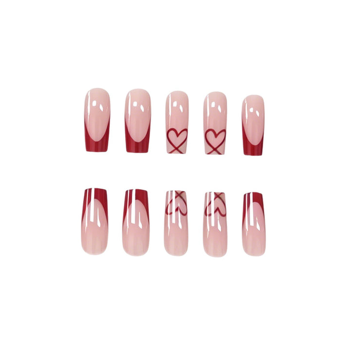 Artistic Decorative Press-On Nail Set Bowlift